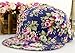 Floral Flower Snapback Adjustable Fitted Men's Women's Hip-Hop Cap Hat Headwear