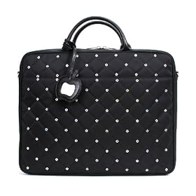 Buy Abbi Mina Slim Briefcase for MacBook Pro 17-inch Black by Abbi