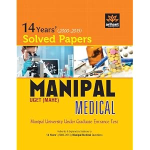 14 Years' Solved Papers Manipal UGET (MAHE) Medical