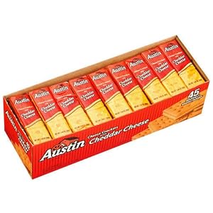 Austin Cheese Crackers w  Cheddar Cheese 45ct by Austin