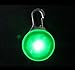 Monster Pets Safety Blinker Collar Light with Carabiner Clasp, Green