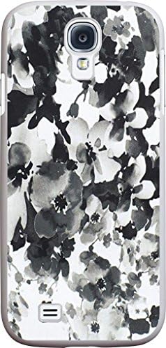 Case for Samsung Galaxy S4 black and white vintage colorful beautiful floral flower print pattern theme