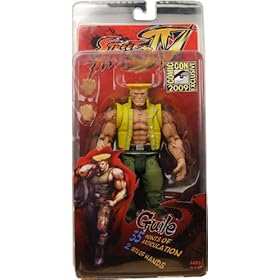  Street Fighter 4 Guile inch in Charlie Costume - NECA Comicon 2009 EXCLUSIVE