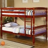 460222 Coral Cherry Traditional Bed by