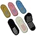 6 Slipper Socks with Non-skid Soles, Size 9-11