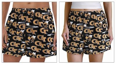 Georgia Tech Boxers XXL Yellow Jackets Logo 100% Cotton Boxer Shorts for HIM or HER- SEARCH BROAD BAY BOXERS FOR MORE DESIGNS Unique GIFT Ideas Man Men Boyfriend Woman Women Ladies Mother Dad Mom CUTE!