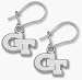 LogoArt Georgia Tech Yellow Jackets Sterling Silver Team Font 3/8 Dangle Earrin
