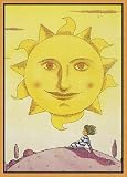 Sun Framed Canvas Art by Ian Beck,9.1 in. x 12.6 in. Framed