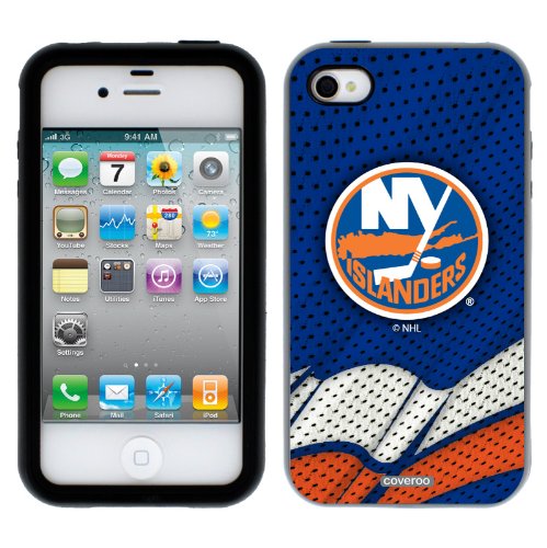NHL New York Islanders - Home Jersey design on AT&T, Verizon, and Sprint iPhone 4 / 4S Guardian Case by Coveroo