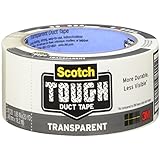 3M Scotch Tough Transparent Duct Tape, 1.8-Inch, 20 yds