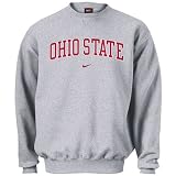 Nike Ohio State Buckeyes Ash Classic Crew Sweatshirt