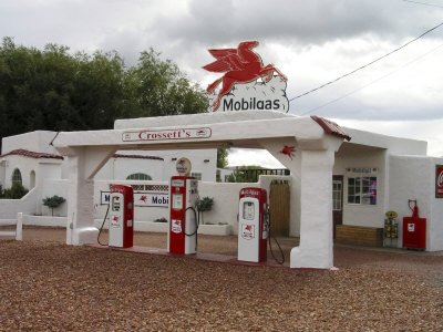 Vintage Mobil Gas Station, Ellensburg, Washington