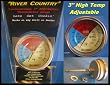 3" RC Adjustable BBQ, Grill, Smoker Thermometer (100 to 550 F) w/ Free Shipping