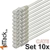 1aTTack - C�ble r�seau ethernet RJ45 CAT6 Lan - Set - UTP - (10 pi�ces) - 2m - gris