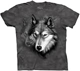 The Mountain Mens Wolf Portrait Short Sleeve Tee