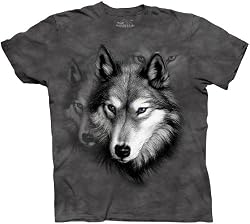 The Mountain Men's Wolf Portrait Short Sleeve Tee
