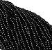 asomooh Czech 11/0 Glass Seed Beads (4)(6 String Hanks) Which is 24 18 Strands Preciosa Jablonex (Opaque Black)
