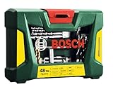 Bosch 2607017314 Drill Bit and Screwdriver Bit Accessory Set with Magnetic Set (48-Piece)