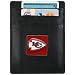 Kansas City Chiefs Black Leather Executive Card Holder & Money Clip