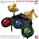 Barbwire Heart Colors Skin by WraptorSkinz fits Guitar Hero 4 World Tour Drum Set for Nintendo Wii,