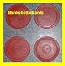 4 Red Round Air Hockey Pucks