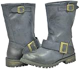 Breckelles Camper-12 Navy Blue Women Army Boots