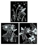 Mammut A30KBD01 - Kratzbild Silber - Elfen, 20 x 25.5 cm, 3er-Set