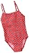 Playshoes Mädchen Shirt/ T-Shirt, gepunktet UV-Schutz 50+ Badeanzug in rot mit weißen Punkten 461033, Gr. 140, Rot(8 rot)
