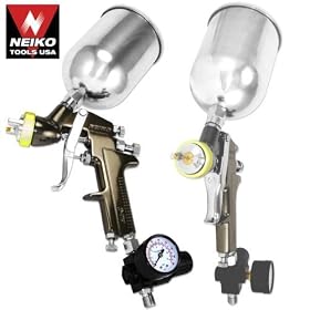 Professional Grade 1.7mm HVLP Air Spray Gun with Gun Metal Finish