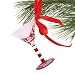 Texas A&M Aggies Hand-Painted Mini Martini Glass Christmas Ornament