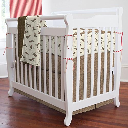 Carousel Designs Sock Monkey Mini Crib Bumper