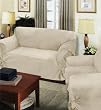VILLA SUEDE Wrap Slip Chair Cover 35-42" arm to arm