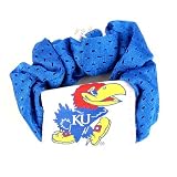 University of Kansas Jayhawks Blue Hair Scrunchie - Hair Twist - Ponytail Holder