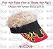 Flair Hair Flame Visor w/ Blonde Hair Pkg/1