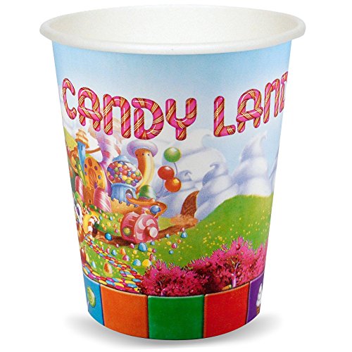 CandyLand Party Supplies - 9 oz. Paper Cups (8)