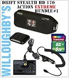 Drift Innovation HD170 Stealth Action Camera with HD Recording, 4x Digital  ....