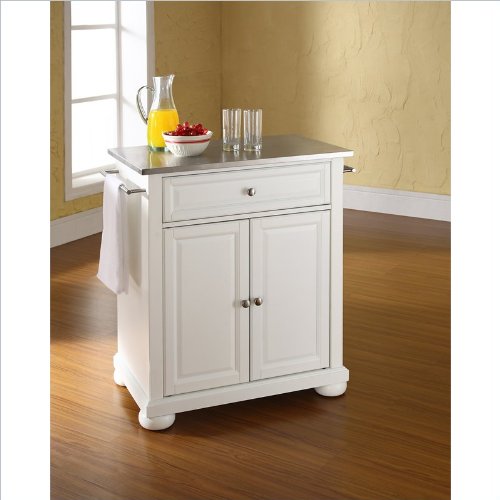 Crosley Furniture KF30022AWH Alexandria Portable Kitchen Island