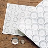 Door Bumpers, Small, 5/16" Diameter X 1/16" Thick, Sheet of 75