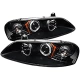 Spyder Auto PRO-YD-CSEB01-HL-BK Chrysler Sebring 4-Door and Convertible/Dodge Stratus 4-Door Black Halo LED Projector Headlight with Replaceable LEDs