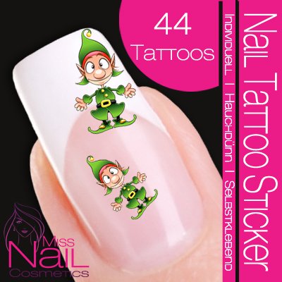 Nail Tattoo Sticker Weihnachten - Elf / Wichtel Preisvergleich