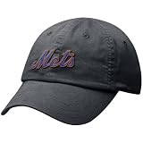 Nike New York Mets Ladies Black Infield Shift Relaxed Fit Adjustable Hat