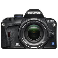 Olympus E-450 SLR-Digitalkamera (10 Megapixel, Art Filter, Live View) Kit inkl. 14-42 mm Objektiv