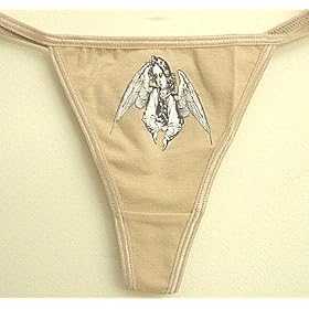 Buy Thrill Ride Spade Baby Tattoo Thong Panty Nude - Tattoo Design Thong Panties by Thrill Ride