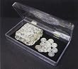 Wedding Ceremonial Arras, or 13-silver plated Coins, with Silver Plated Treasure Box and Case: Imported and Hand-Made