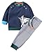 Fiream Boys 2 Piece Cute Cartoon Cotton Long Sleeve set(Cow,3T)