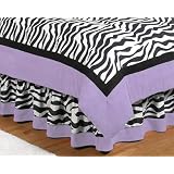 Queen Bed Skirt for Purple Funky Zebra Bedding Sets by JoJo Designs