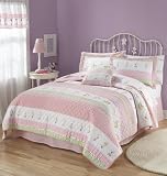 Tara Stripe Twin Quilt with Pillow Sham