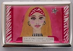 Business Card Case "I'm a Take Charge Woman"