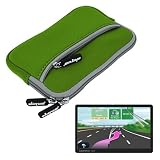 Premium Green Glove Series Carrying Case + Clear Screen Protector for Garmin Nuvi 1450 1450LMT