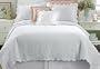 4pc Floral White Cotton Matelasse King Coverlet Set